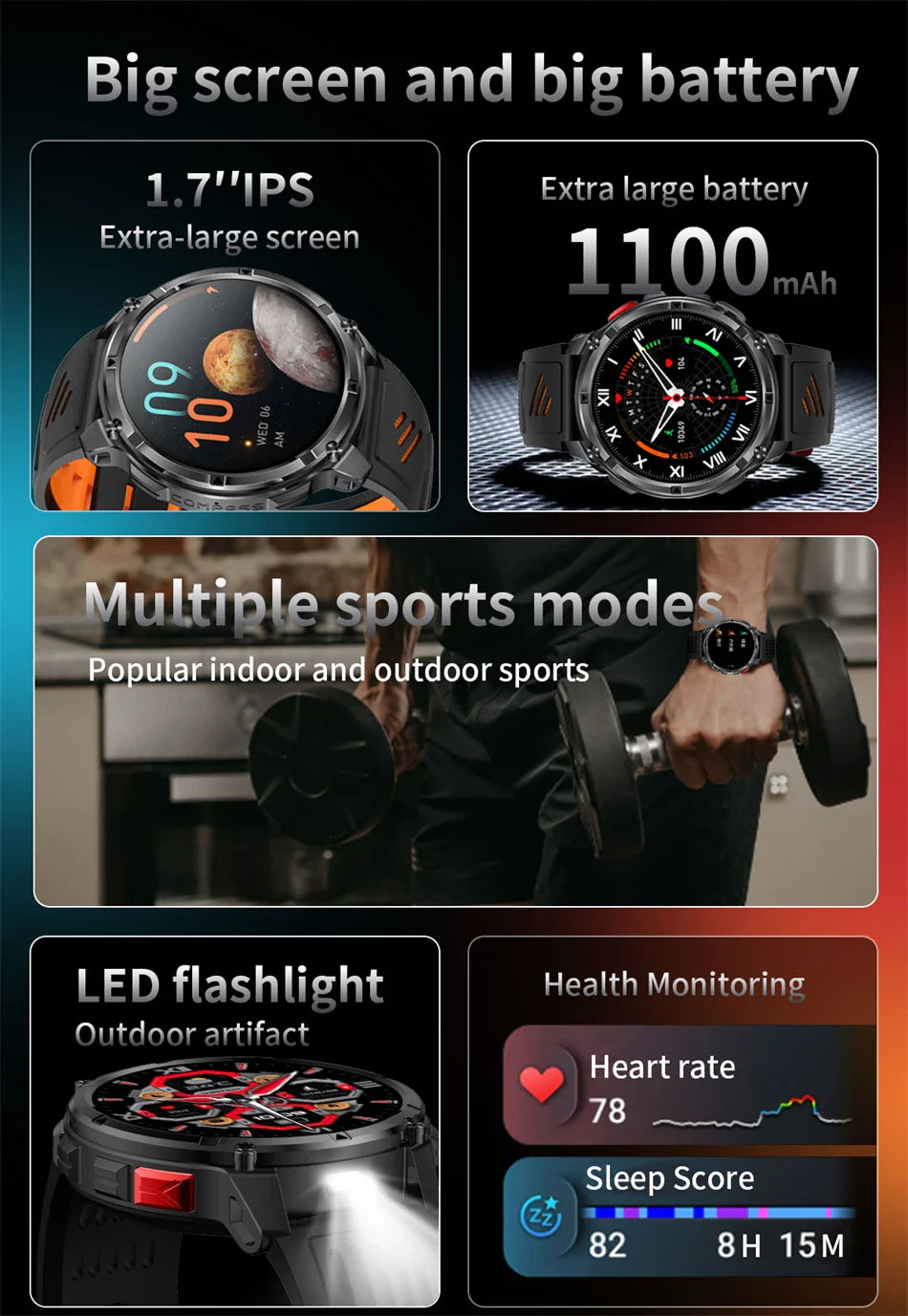 T-Rex3 Ultra Military Smart watches