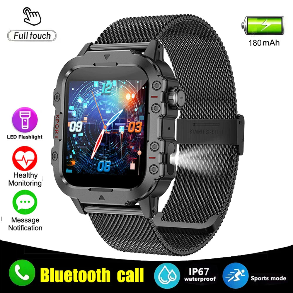 Men’s Military-Style Smart Watch