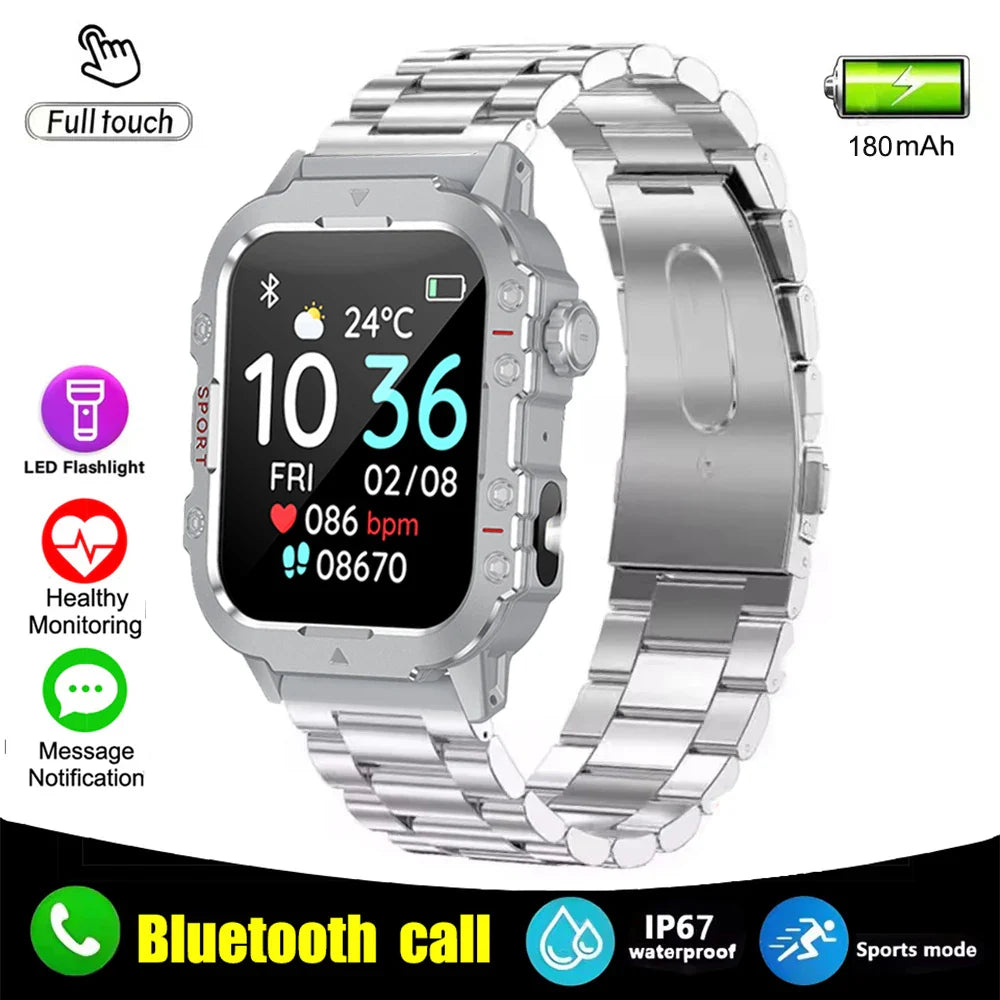 Men’s Military-Style Smart Watch