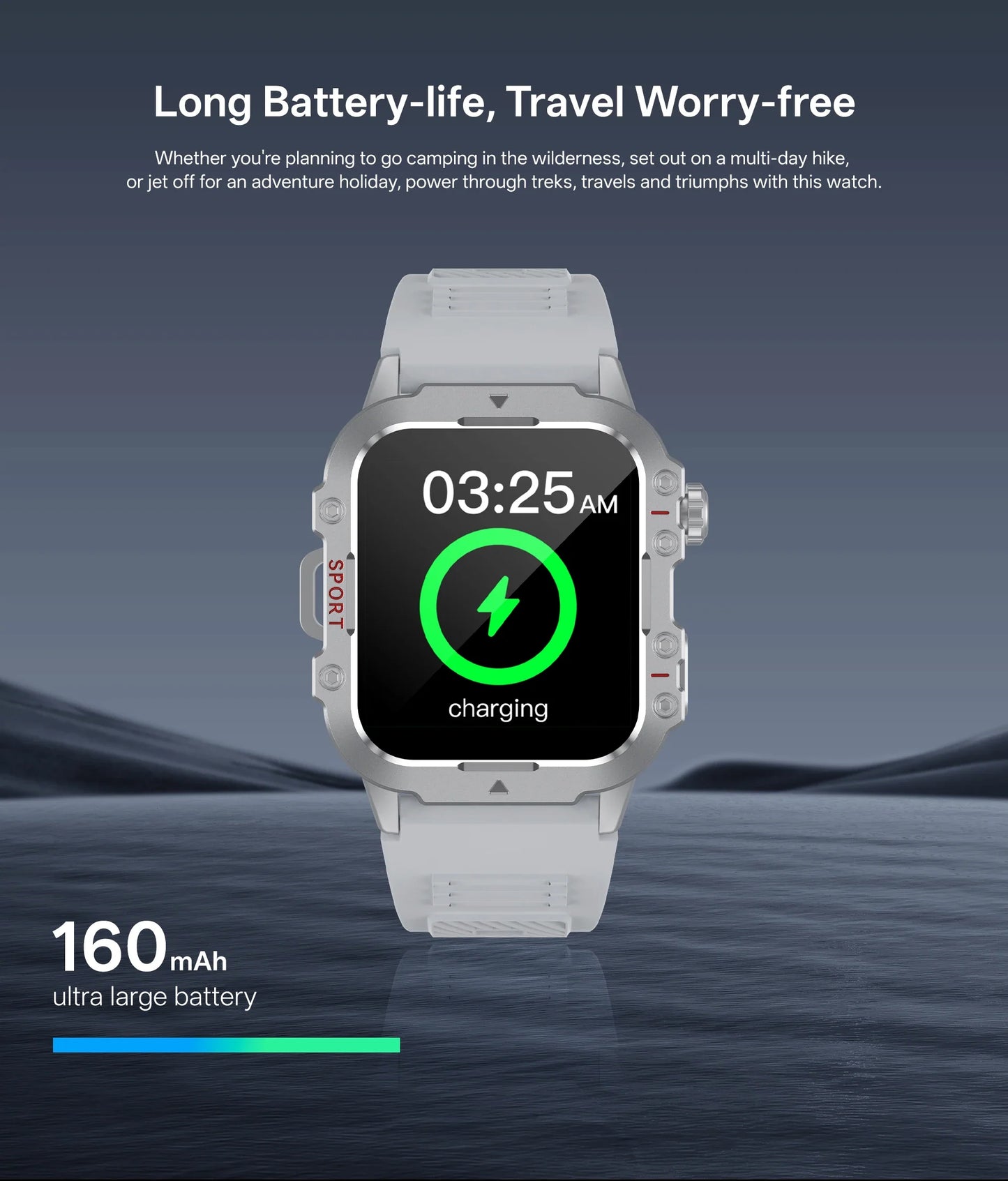 Men’s Military-Style Smart Watch