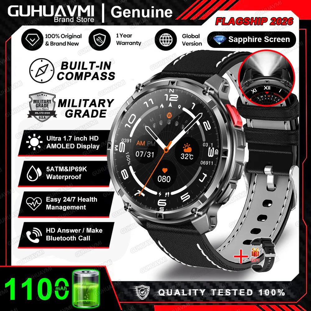 New T-Rex3 Ultra 1100mAh Battery Smart Watch GPS Track Compass IP69K Waterproof Sports tracker Outdoors Military Smartwatches