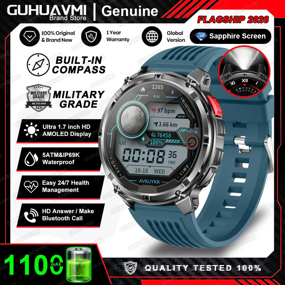 New T-Rex3 Ultra 1100mAh Battery Smart Watch GPS Track Compass IP69K Waterproof Sports tracker Outdoors Military Smartwatches