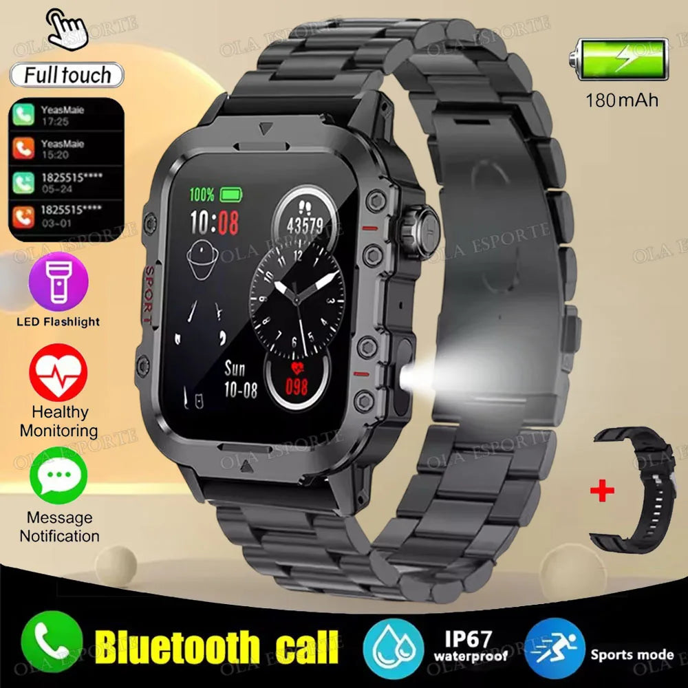 Men’s Military-Style Smart Watch