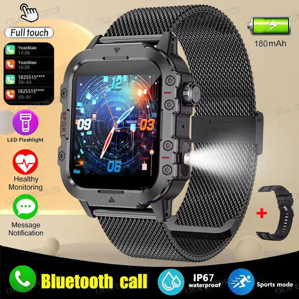 Men’s Military-Style Smart Watch