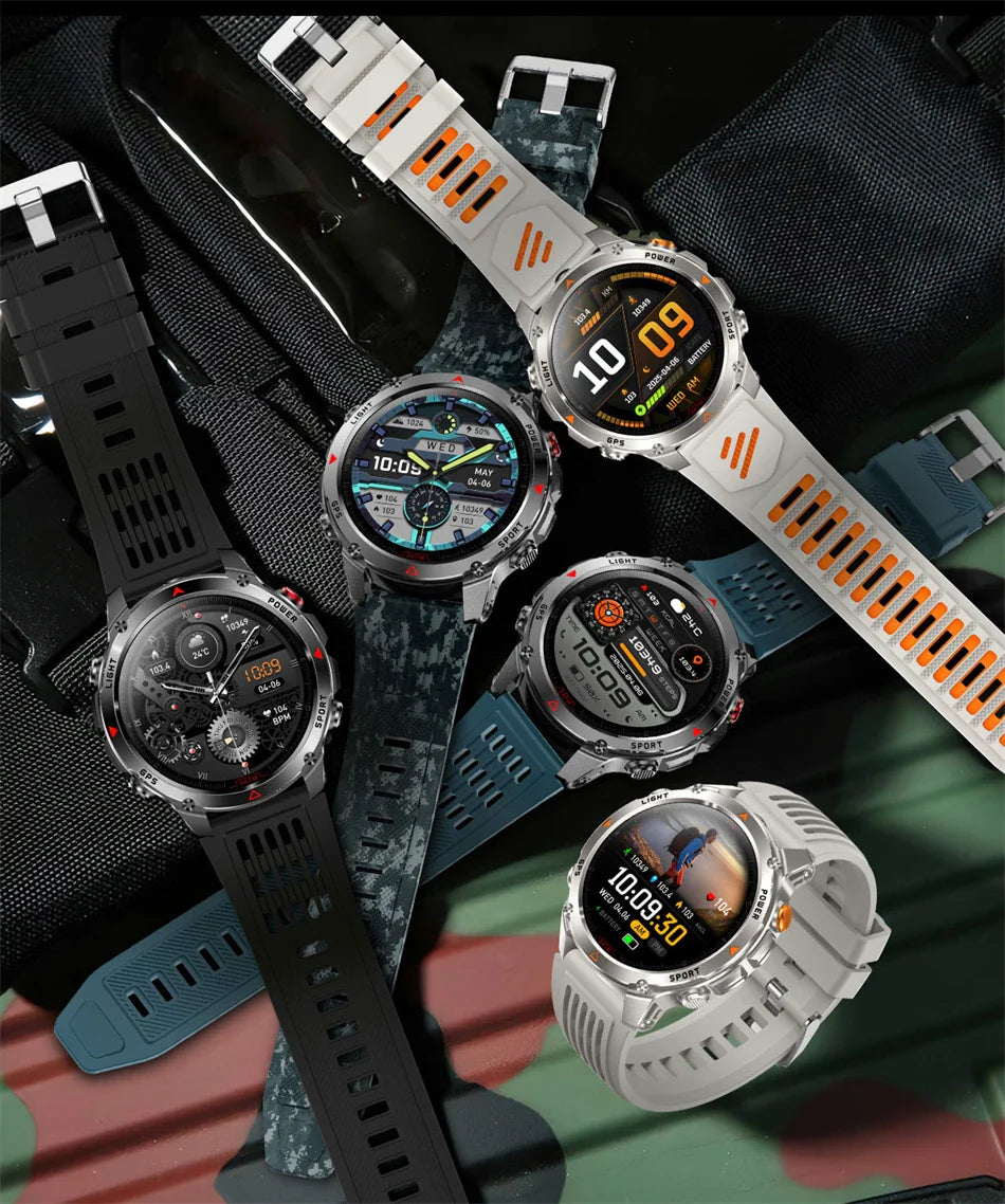 New T-Rex3 Ultra 1100mAh Battery Smart Watch GPS Track Compass IP69K Waterproof Sports tracker Outdoors Military Smartwatches